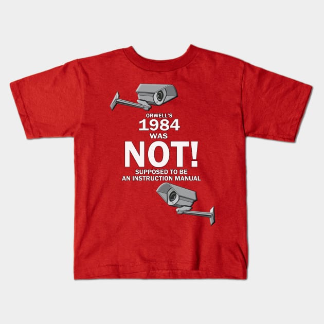 Orwell's 1984 Kids T-Shirt by AdeGee